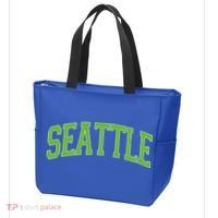 Varsity Sporty Arch Seattle Team Sports Fan Tote Bag thumb 3