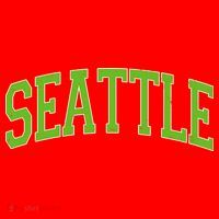 Varsity Sporty Arch Seattle Team Sports Fan Santa Hat thumb 1