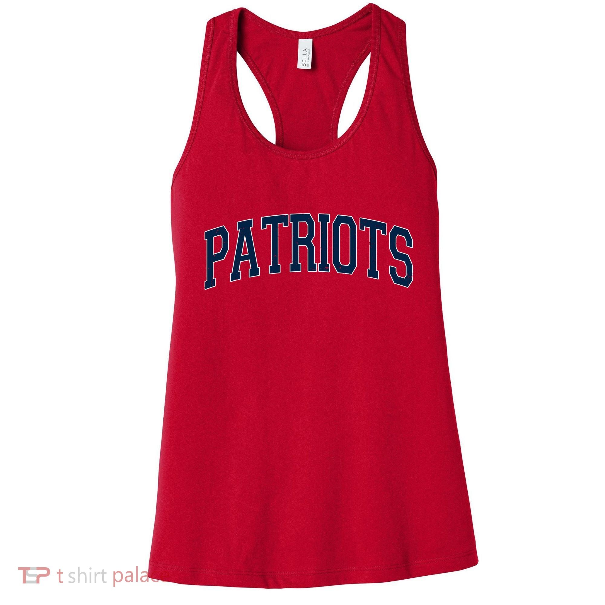 Varsity Sporty Arch Patriots Team Sports Fan Women's Tank Top