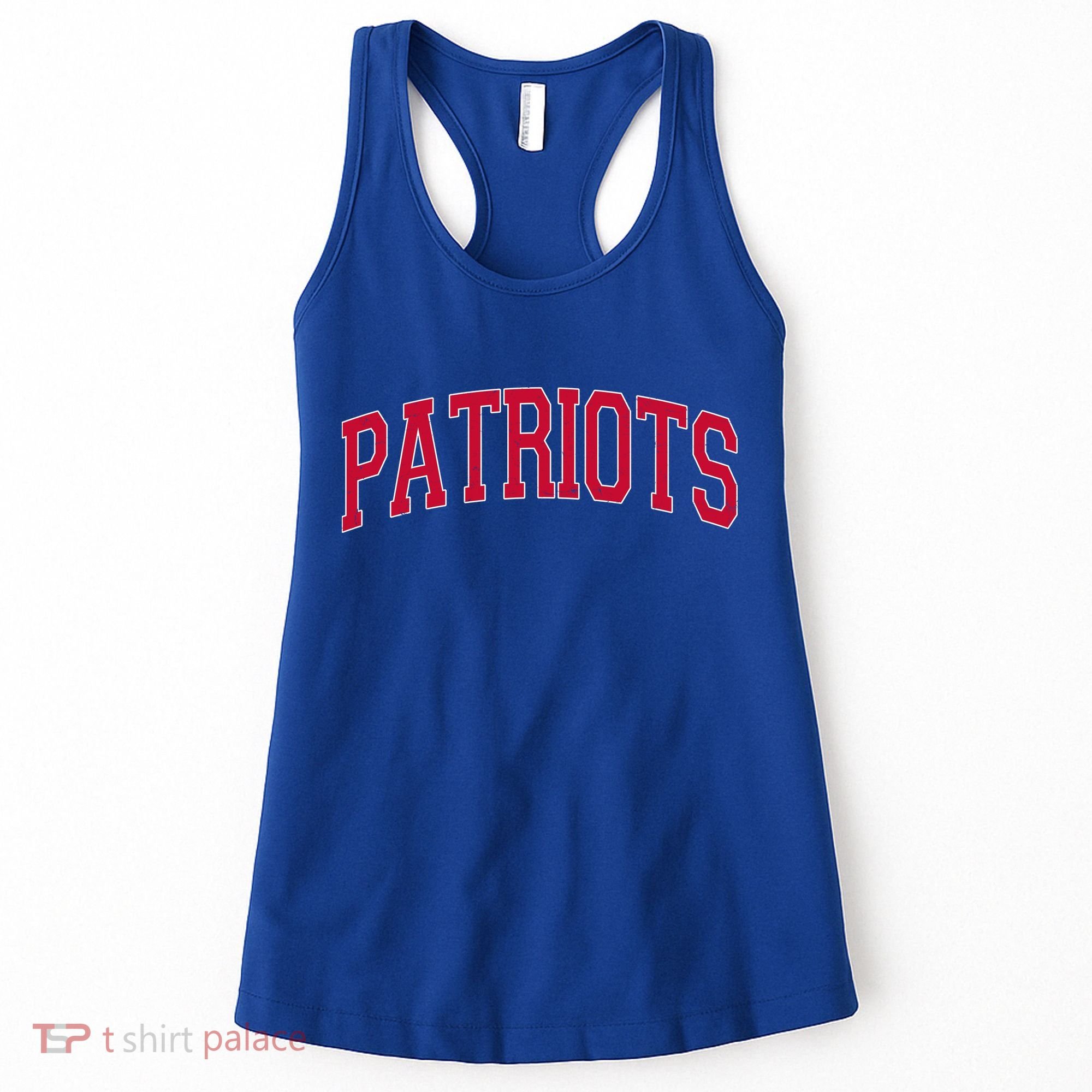 Varsity Sporty Arch Patriots Team Sports Fan Women's Tank Top