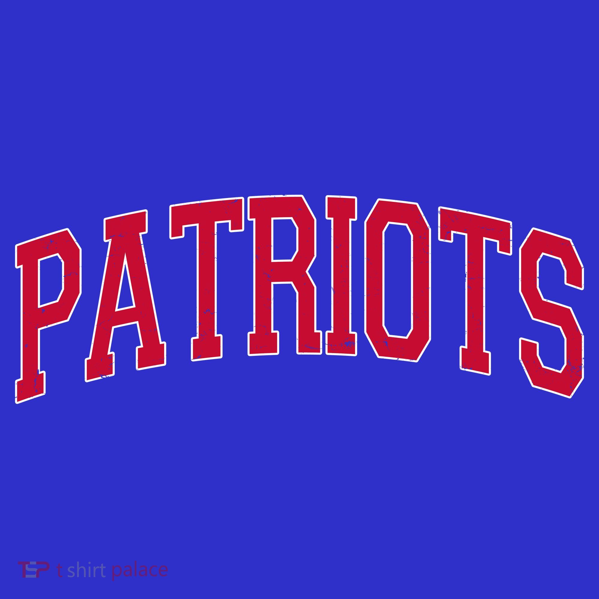 Varsity Sporty Arch Patriots Team Sports Fan Women's Tank Top