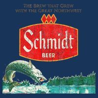 Vintage Schmidt Beer Retro Defunct Fishing Nature Scene Beanie thumb 2