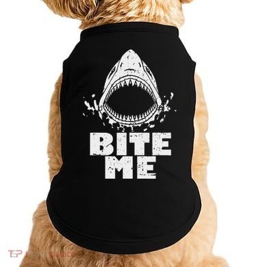 Vintage Shark Bite Me Shark Doggie Tank