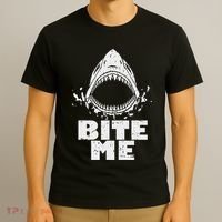 Vintage Shark Bite Me Shark T-Shirt thumb 3