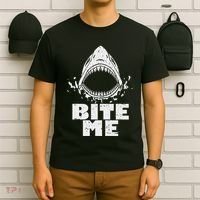 Vintage Shark Bite Me Shark T-Shirt thumb 6
