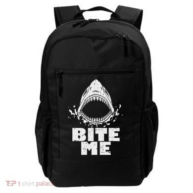 Vintage Shark Bite Me Shark Backpack