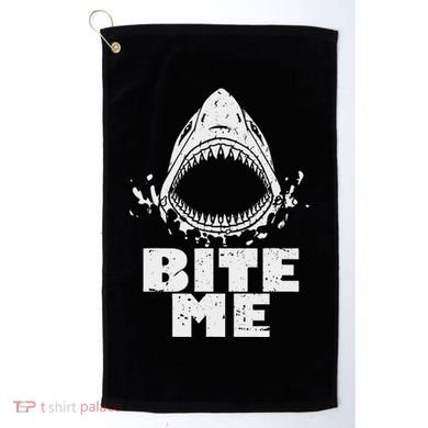 Vintage Shark Bite Me Shark Golf Towel