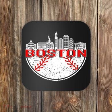 Vintage Style Boston Baseball Tee Coaster