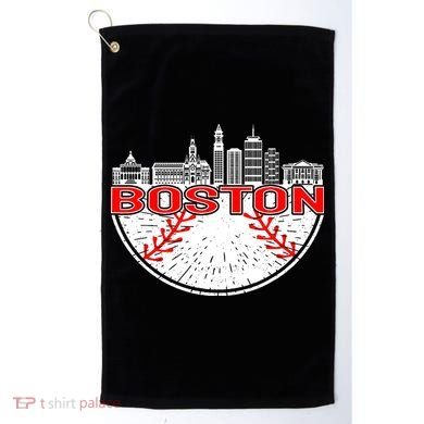 Vintage Style Boston Baseball Tee Golf Towel