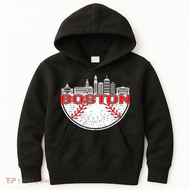 Vintage Style Boston Baseball Tee Kids Hoodie