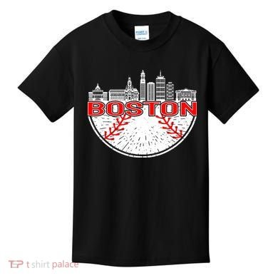 Vintage Style Boston Baseball Tee Kids T-Shirt