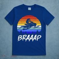 Vintage Snowmobile Braaap Motor Sled Braap Snowmobiling Cool Gift T-Shirt thumb 5