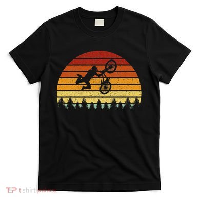 Vintage Sunset Bmx Gift For Bmx Riders T-Shirt