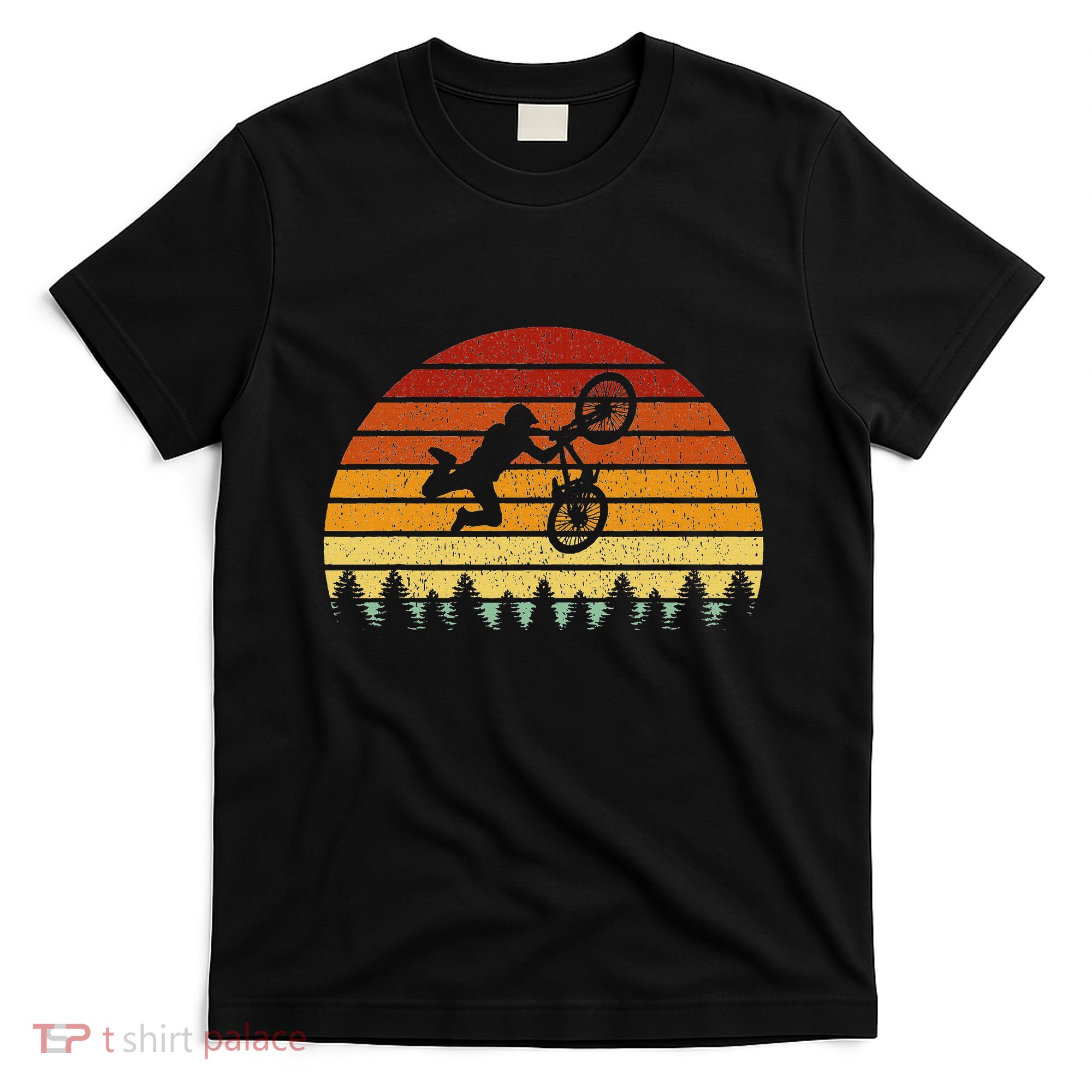Vintage Sunset Bmx Gift For Bmx Riders T-Shirt