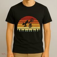 Vintage Sunset Bmx Gift For Bmx Riders T-Shirt thumb 3