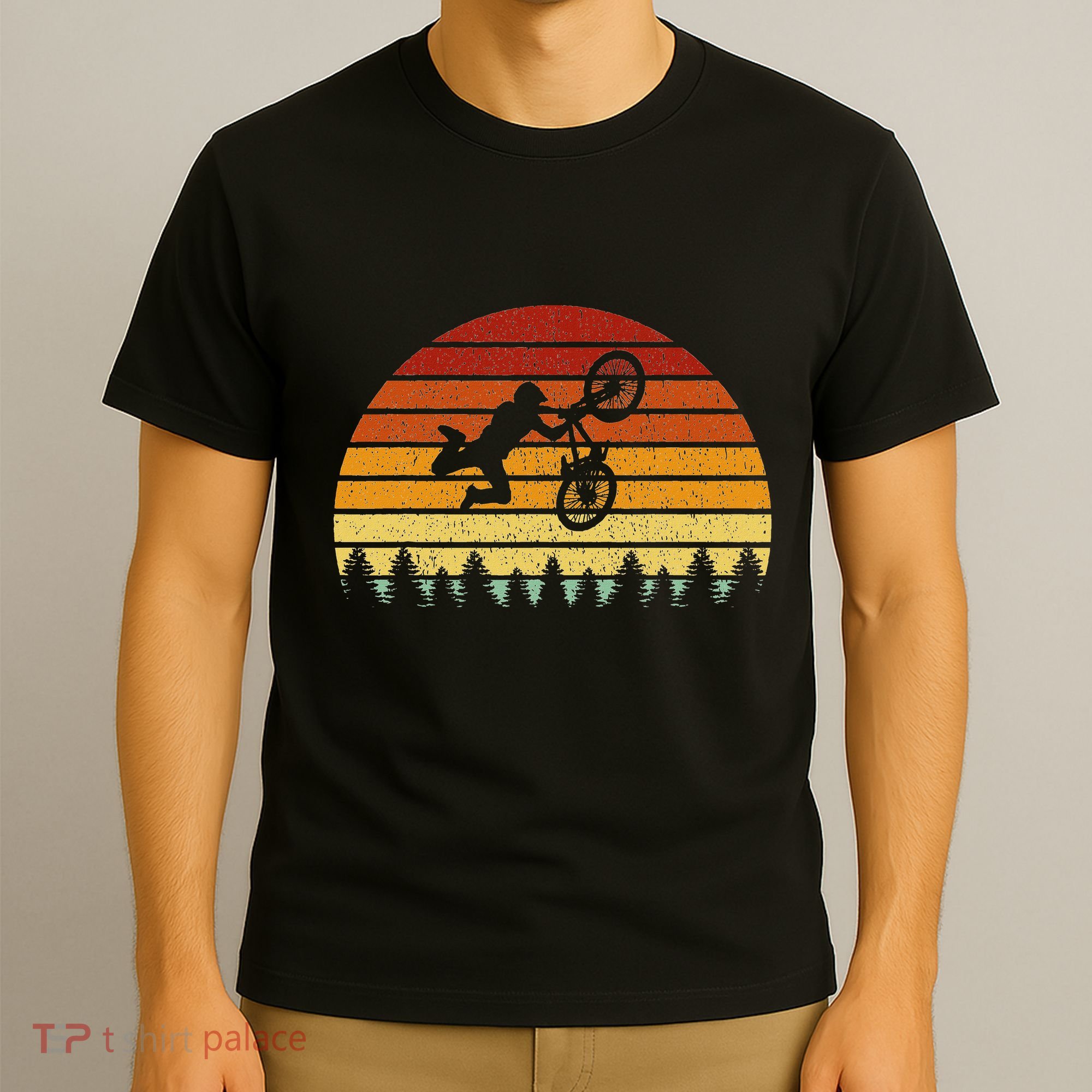 Vintage Sunset Bmx Gift For Bmx Riders T-Shirt