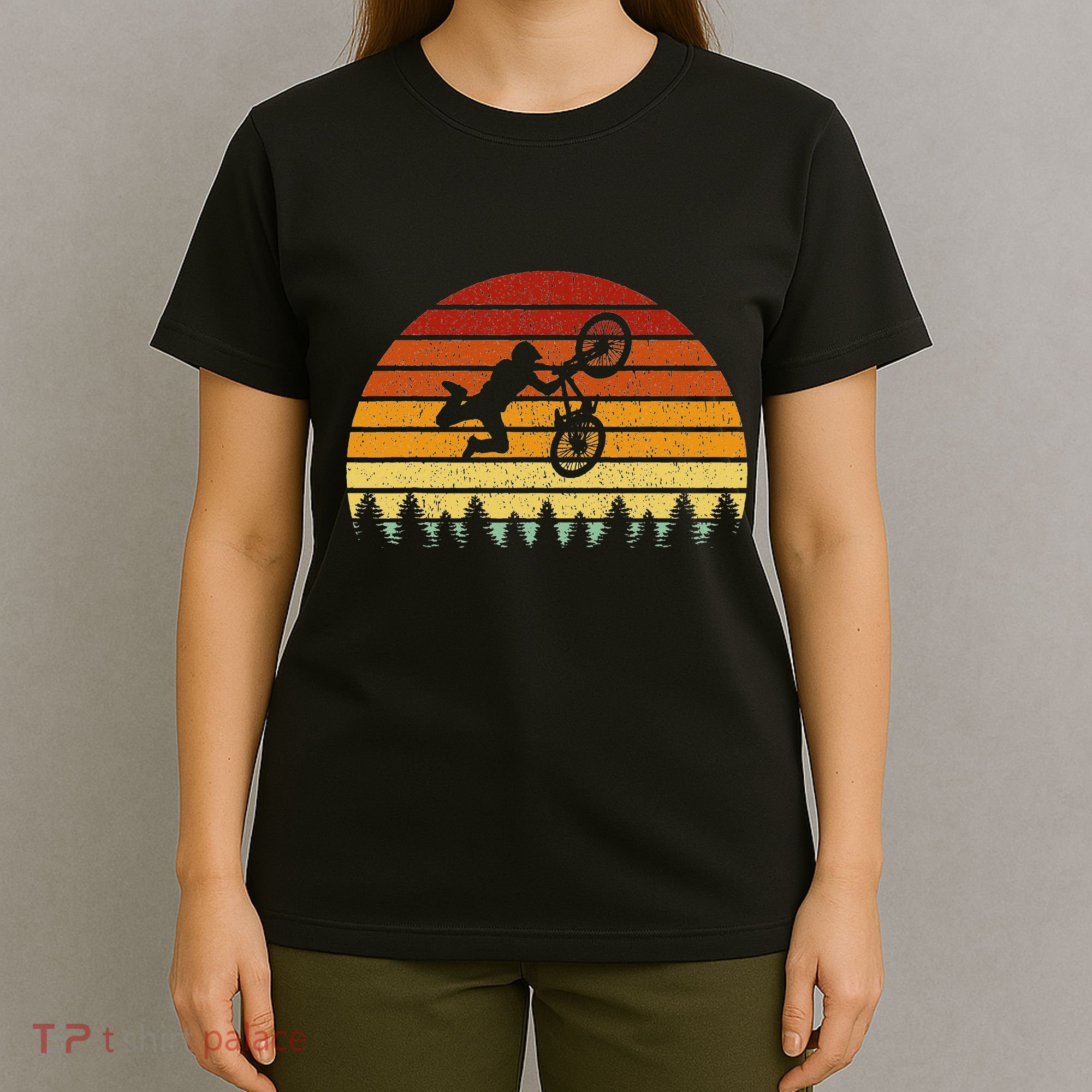 Vintage Sunset Bmx Gift For Bmx Riders T-Shirt