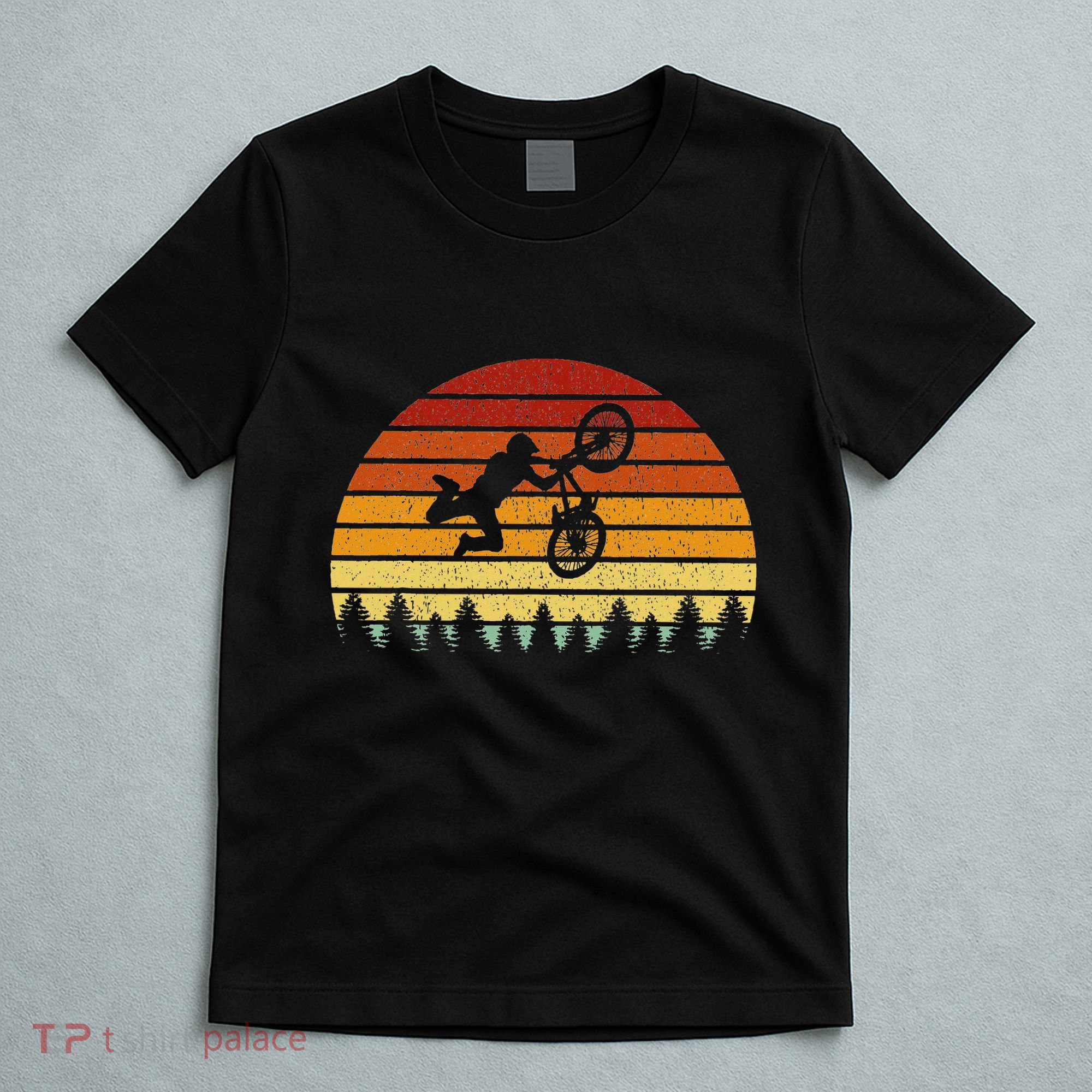 Vintage Sunset Bmx Gift For Bmx Riders T-Shirt