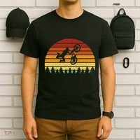 Vintage Sunset Bmx Gift For Bmx Riders T-Shirt thumb 6