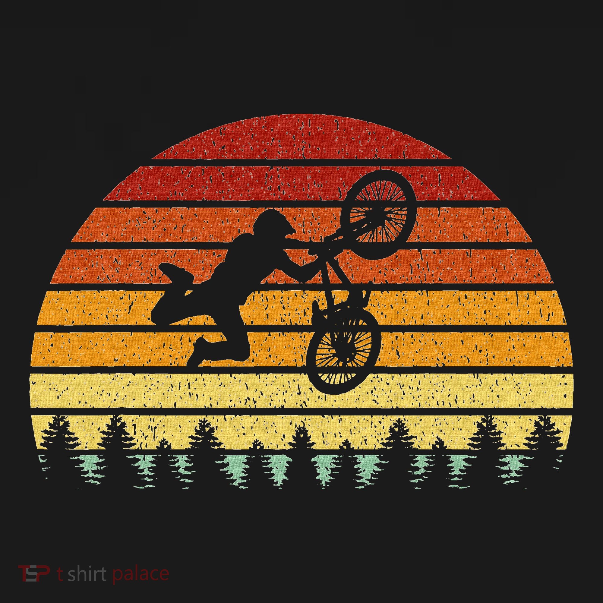 Vintage Sunset Bmx Gift For Bmx Riders T-Shirt