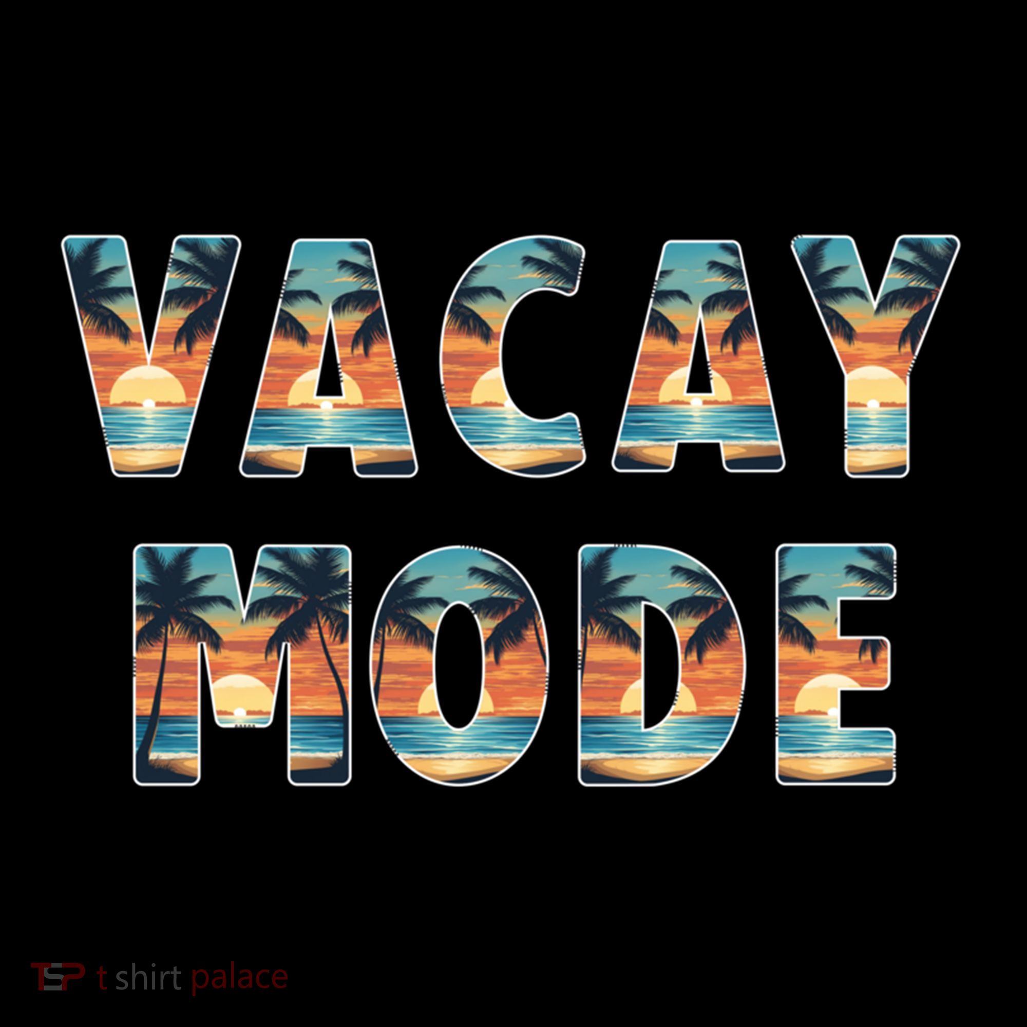 Vacation Summer Beach Scenery And Palm Trees Vacay Mode Ocean Gift Women's Hoodie