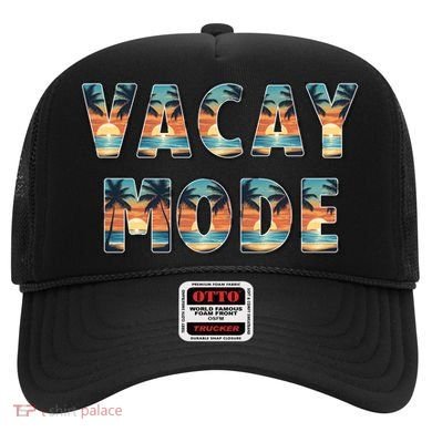 Vacation Summer Beach Scenery And Palm Trees Vacay Mode Ocean Gift Hat