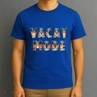 Vacation Summer Beach Scenery And Palm Trees Vacay Mode Ocean Gift T-Shirt thumb 3
