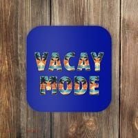 Vacation Summer Beach Scenery And Palm Trees Vacay Mode Ocean Gift Coaster thumb 0