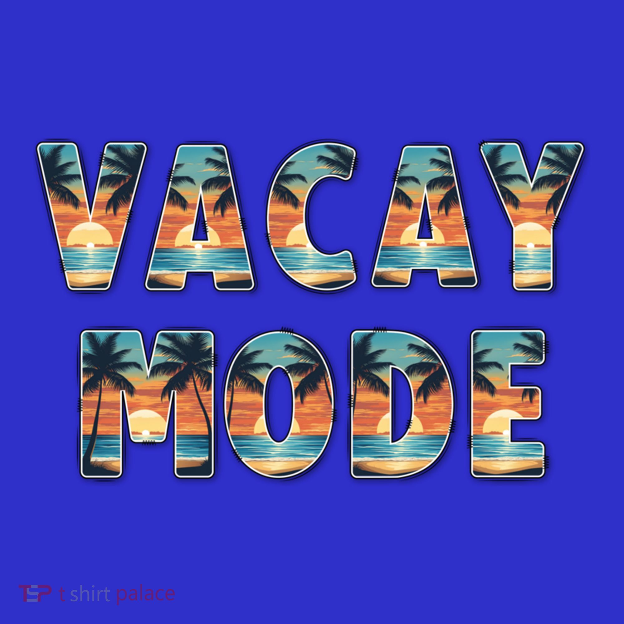 Vacation Summer Beach Scenery And Palm Trees Vacay Mode Ocean Gift Polo