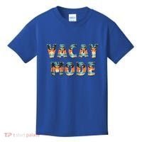 Vacation Summer Beach Scenery And Palm Trees Vacay Mode Ocean Gift Kids T-Shirt thumb 0