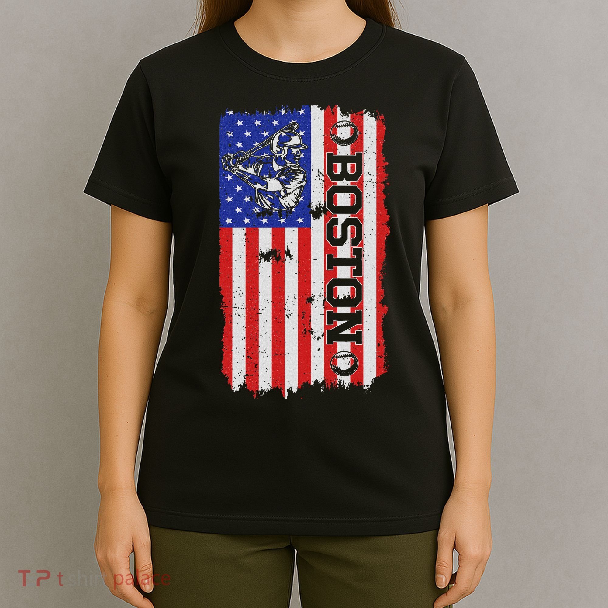 Vintage Style Boston Baseball For Women And T-Shirt