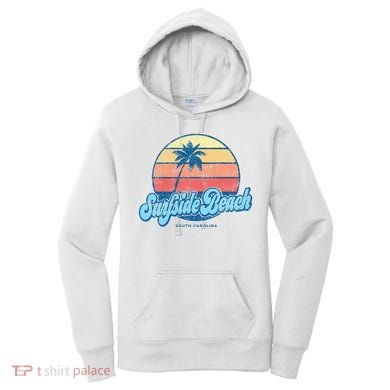 Vintage Surfside Beach South Carolina Sc Classic 70s Women's Hoodie