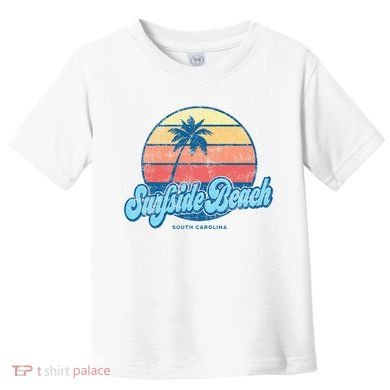 Vintage Surfside Beach South Carolina Sc Classic 70s Toddler T-Shirt