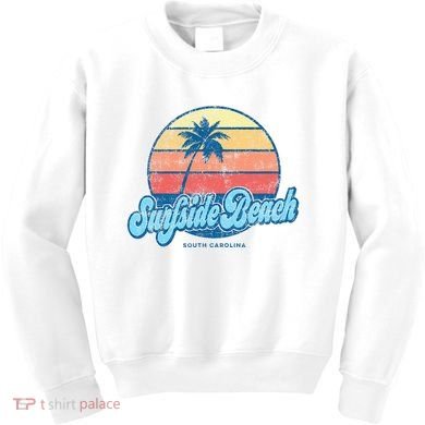 Vintage Surfside Beach South Carolina Sc Classic 70s Kids Sweatshirt