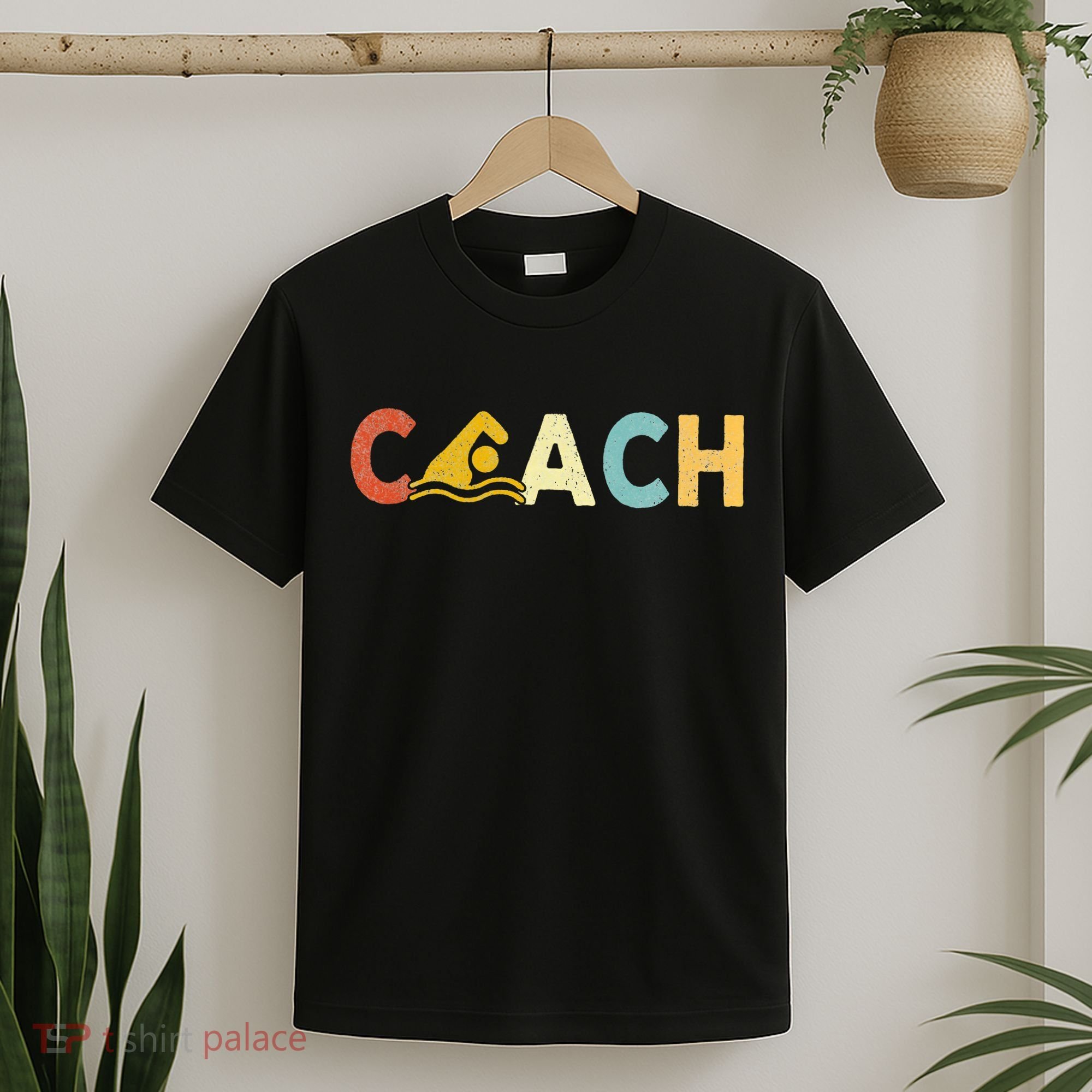 Vintage Swim Coach Swimming Coach Swim Teacher Swimmer Retro T-Shirt