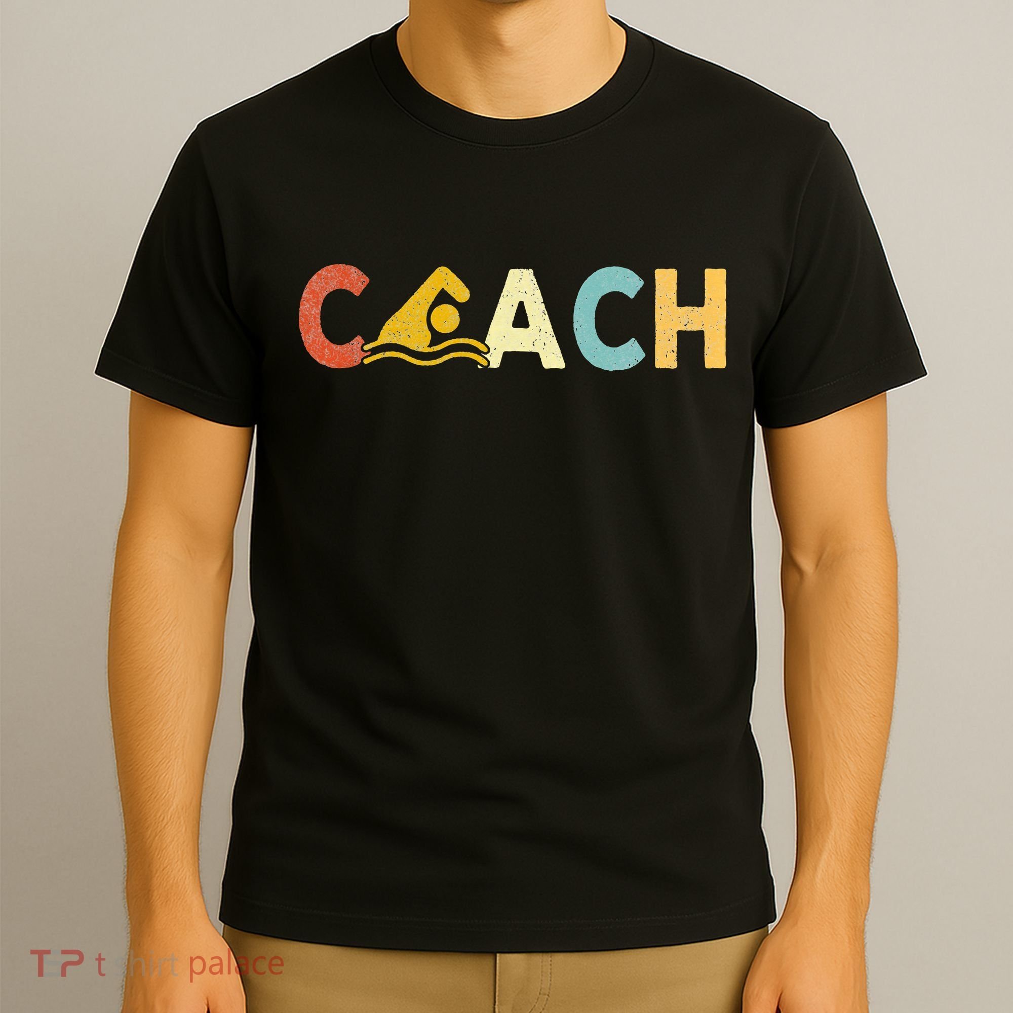 Vintage Swim Coach Swimming Coach Swim Teacher Swimmer Retro T-Shirt