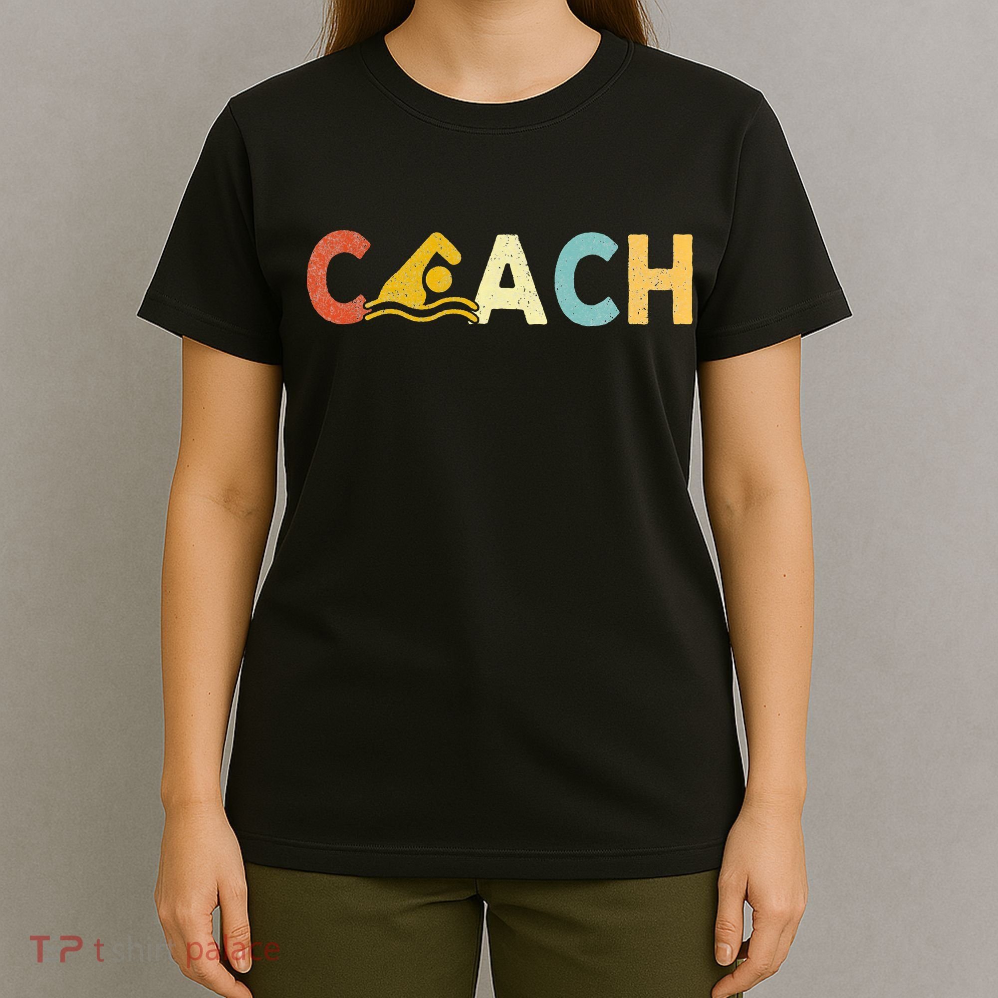 Vintage Swim Coach Swimming Coach Swim Teacher Swimmer Retro T-Shirt