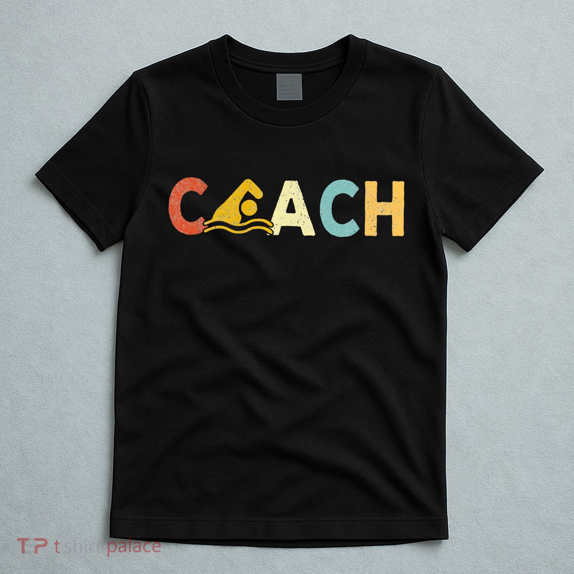 Vintage Swim Coach Swimming Coach Swim Teacher Swimmer Retro T-Shirt