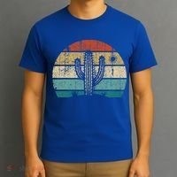 Vintage Saguaro Cactus Cactus Sunset Opuntia T-Shirt thumb 3