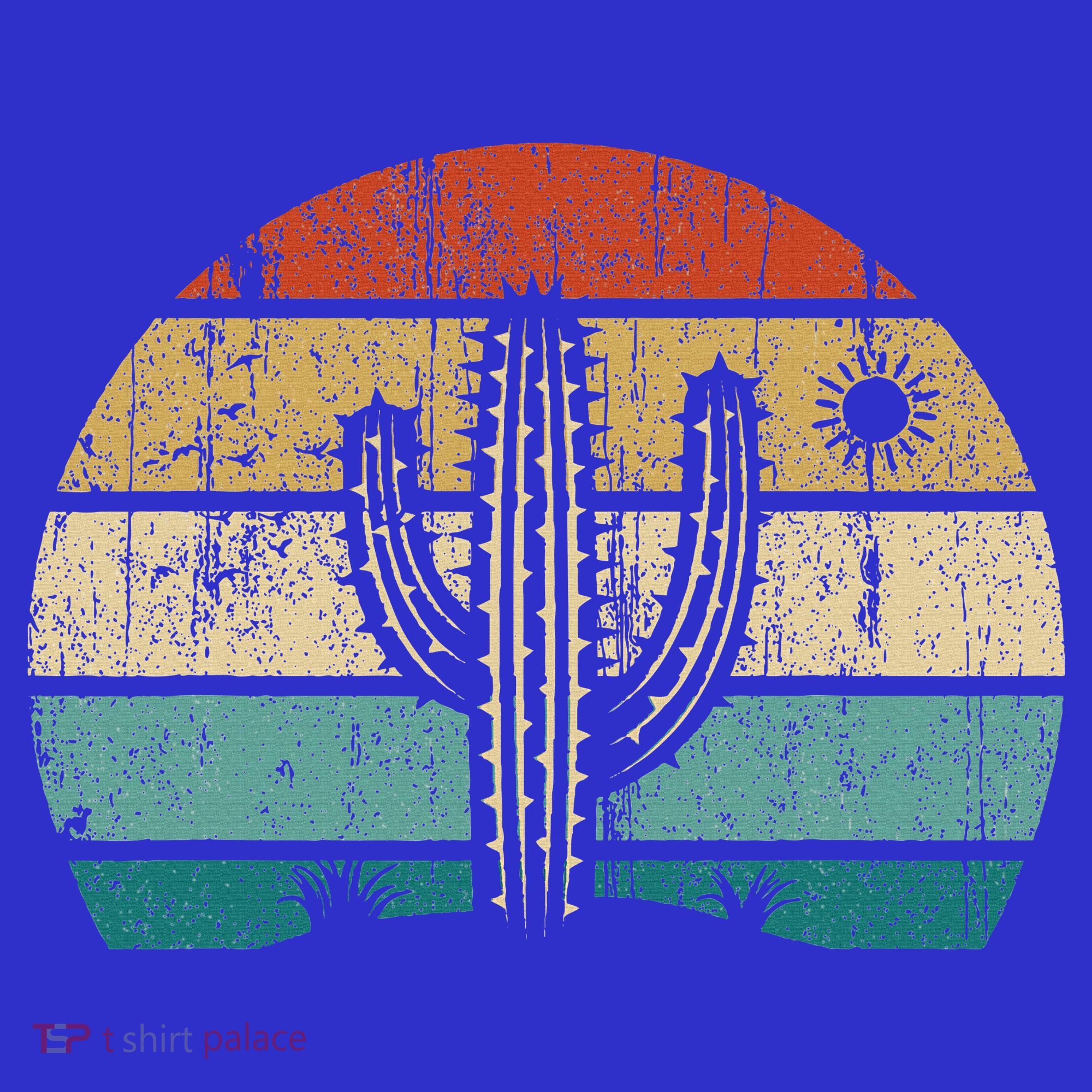 Vintage Saguaro Cactus Cactus Sunset Opuntia T-Shirt