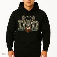 Varsity Style Camo Dad Deer Buck Hunter Fathers Day Hoodie thumb 2