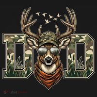 Varsity Style Camo Dad Deer Buck Hunter Fathers Day Hoodie thumb 7