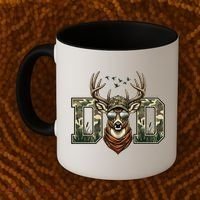 Varsity Style Camo Dad Deer Buck Hunter Fathers Day Coffee Mug thumb 2