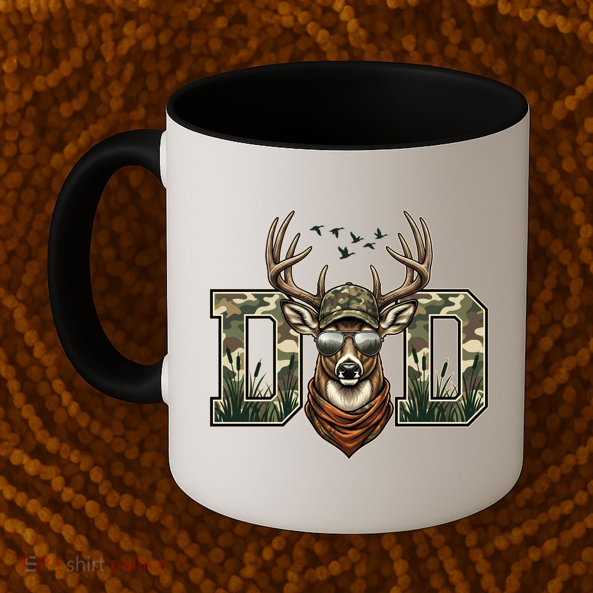 Varsity Style Camo Dad Deer Buck Hunter Fathers Day Coffee Mug
