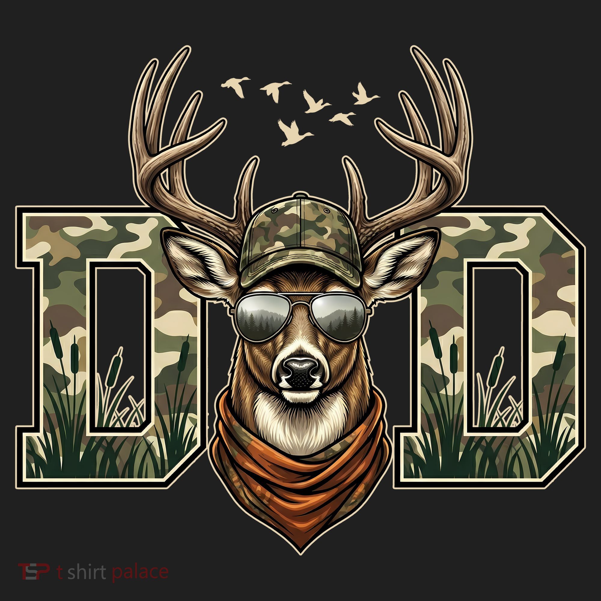 Varsity Style Camo Dad Deer Buck Hunter Fathers Day Hat