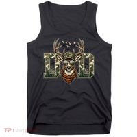 Varsity Style Camo Dad Deer Buck Hunter Fathers Day Tank Top thumb 0