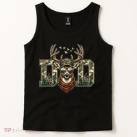 Varsity Style Camo Dad Deer Buck Hunter Fathers Day Tank Top thumb 2
