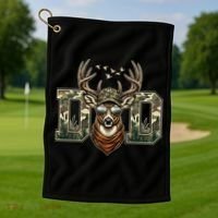 Varsity Style Camo Dad Deer Buck Hunter Fathers Day Golf Towel thumb 1