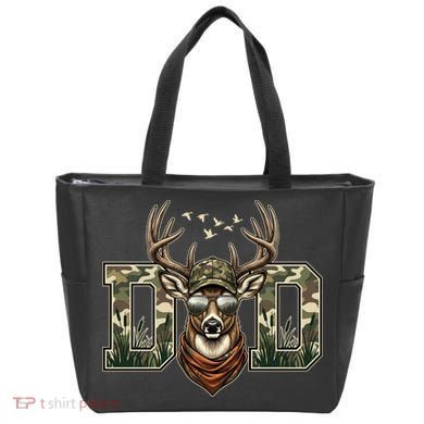 Varsity Style Camo Dad Deer Buck Hunter Fathers Day Tote Bag