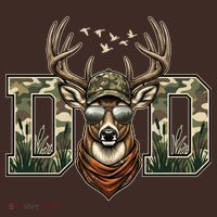 Varsity Style Camo Dad Deer Buck Hunter Fathers Day Beanie thumb 2